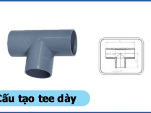 Cấu tạo của sản phẩm tee dày uPVC - Ống nhựa Đạt Hòa