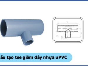 Cấu tạo của sản phẩm tee giảm dày uPVC - Ống nhựa Đạt Hòa