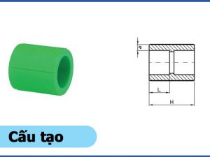 Cấu tạo sản phẩm nối thẳng PPR - Ống nhựa Đạt Hòa