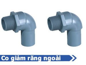 Sản phẩm co giảm răng ngoài nhựa uPVC Đạt Hòa - Phụ kiện uPVC nhựa Đạt Hòa