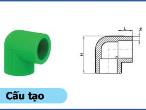 Cấu tạo sản phẩm co 90 độ PPR - Ống nhựa Đạt Hòa