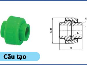 Cấu tạo sản phẩm rắc co PPR - Ống nhựa Đạt Hòa