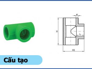 Cấu tạo sản phẩm tê PPR - Ống nhựa Đạt Hòa