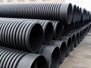 Giao lô sản phẩm ống nhựa HDPE gân 1 vách Đạt Hòa tại công trình đang thi công