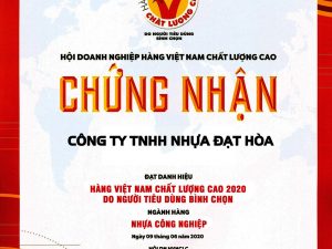 Giấy chứng nhận ống Đạt Hòa hàng việt nam chất lượng cao