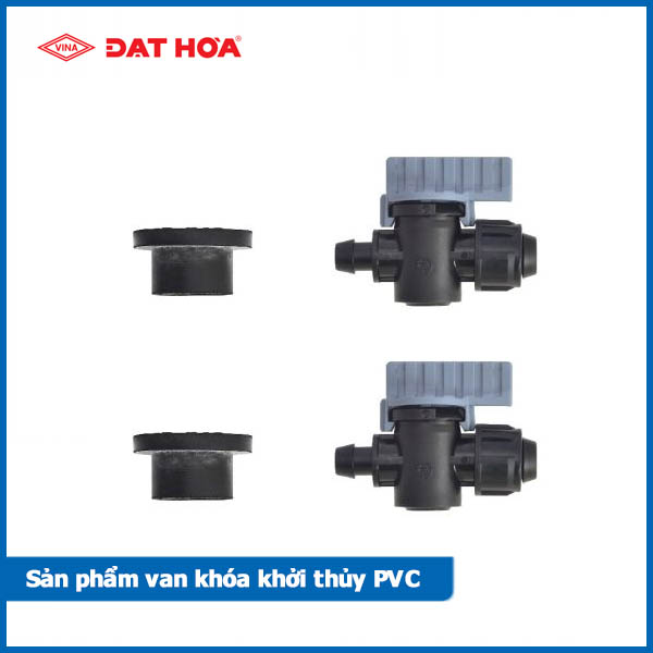 Hình ảnh sản phẩm van khóa khởi thủy PVC - Phụ kiện ống tưới Đạt Hòa