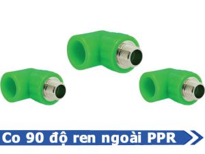 Sản phẩm co 90 độ răng ngoài PPR - Phụ kiện PPR nhựa Đạt Hòa